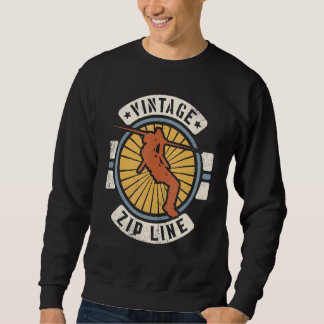 Moletom Linha de Zip Clássico Vintage Retro Esportes 60s 7