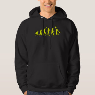 Moletom Linha do tempo de evolução do cheerleader Amarelo