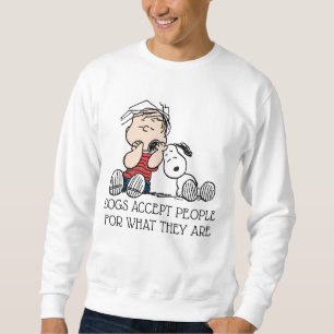 Moletom Linus confortado com o ouvido de Snoopy
