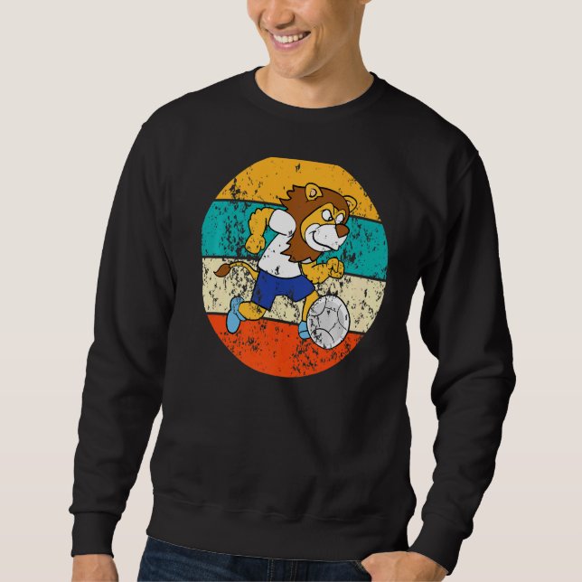 Moletom Lion Football Vintage Retro (Frente)