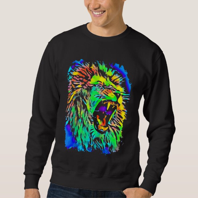 Moletom Lion Jungle King Pop Art (Frente)