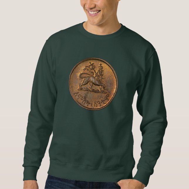 Moletom Lion of Judah Jah Rastafari Rasta Roots Sweater (Frente)