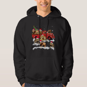 Moletom Lion Riding Red Truck Feliz Natal X mas Ugly G