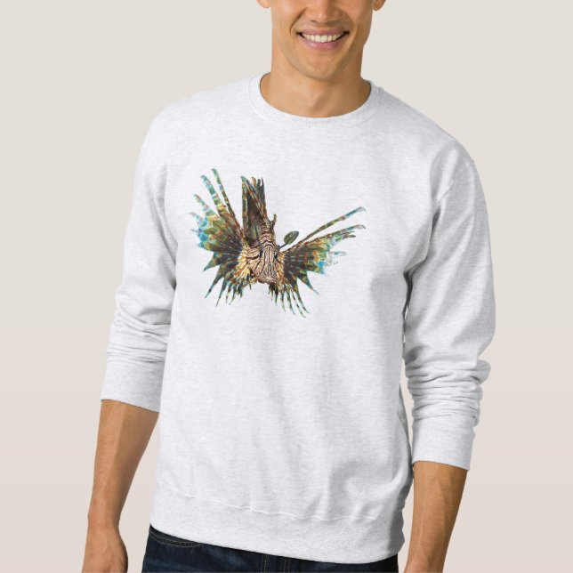 Moletom Lionfish - Design abstrato - Corte de uma foto | (Frente)