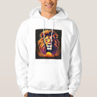 Moletom #LionHoodie #AnimalPrint #WildlifeFashion #LionArt