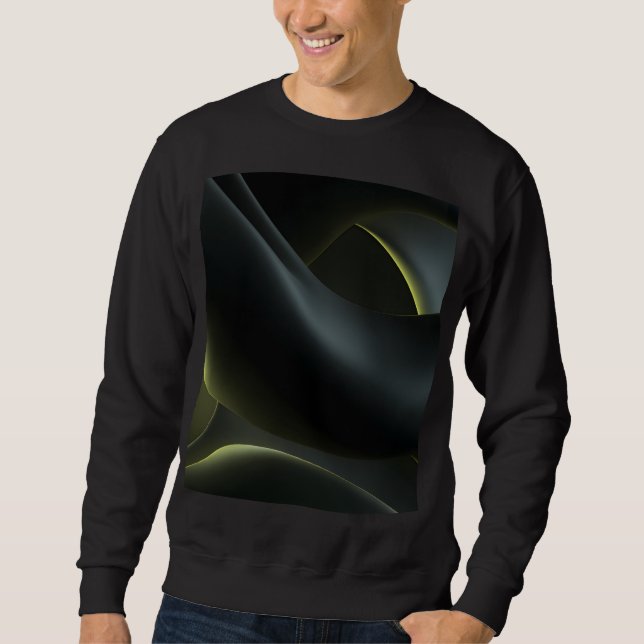Moletom Liquid Chrome Abstract: Dark Iridescence (Frente)