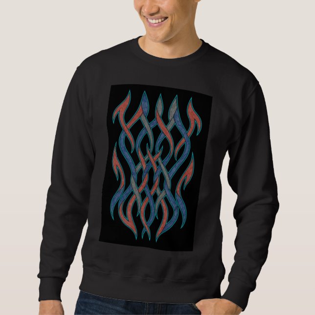 Moletom Liquid Harmony Drip Art Sweatshirt (Frente)