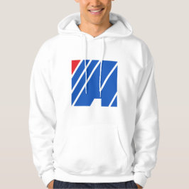 Moletom Listra Geométrica Azul e Vermelha Minimalista
