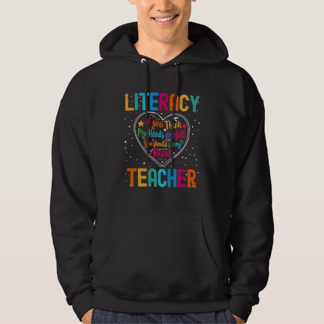 Moletom Literacy Teacher Appreciation Week Back to School  (Frente)