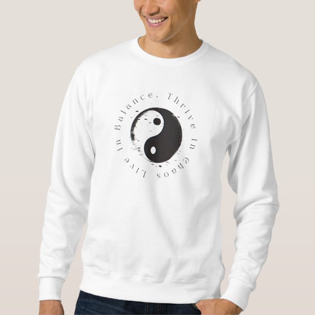 Moletom Live in Balance Ying Yang (Frente)