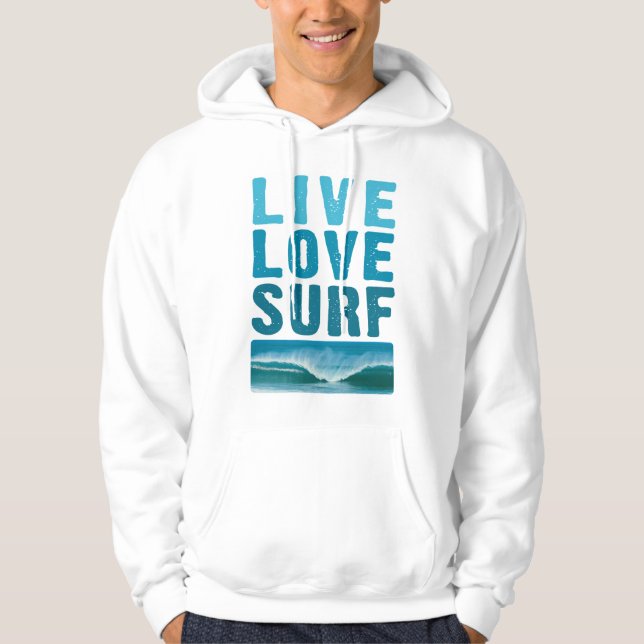 Moletom Live, Love, Sweet Surf (Frente)