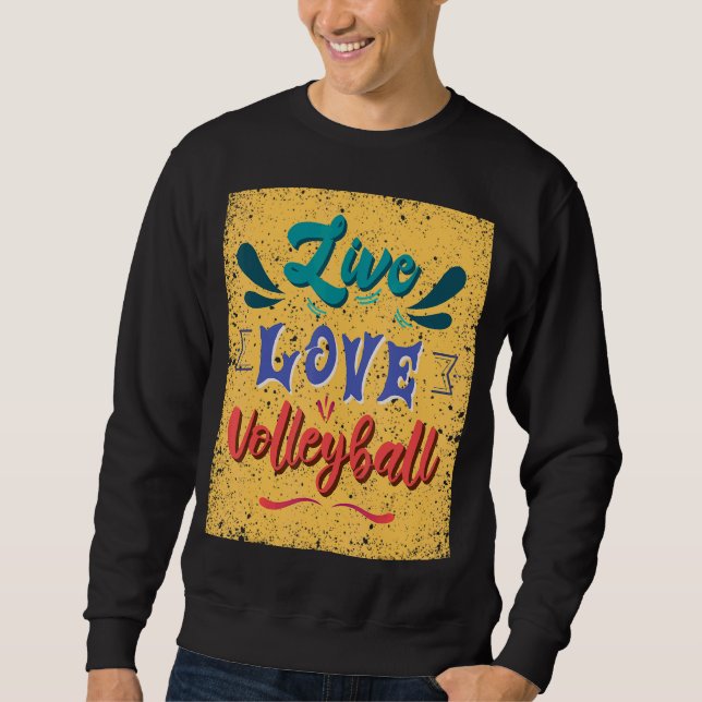 Moletom Live Love Voleibol Team (Frente)
