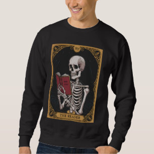 Moletom Livro Lover Tarot Card O Leitor Mystic Funny Skel