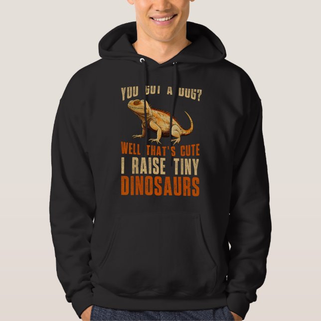 Moletom Lizard Bearded Dragon Reptile I Raise Um Pequeno D (Frente)