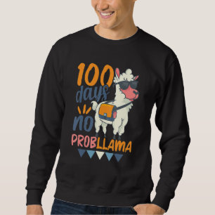 Moletom Llama 100º Dia De Escola 100 Dias Sem Probllama