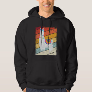 Moletom Llama Alpaca Vintage Gráfico Retro Infantil Juveni