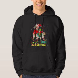Moletom Llama Cece usa chapéu de Papai Noel Roupa de Pijam