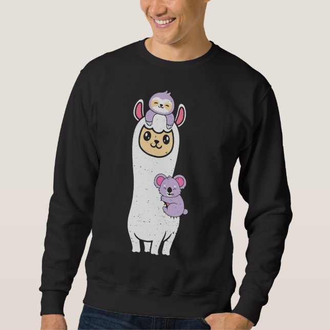 Moletom Llama Sloth E Koala Sloth (Frente)