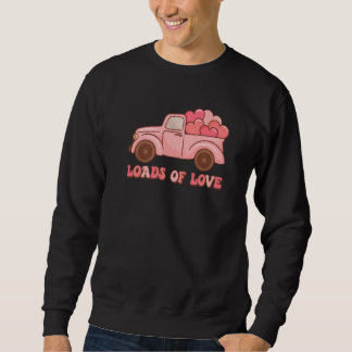 Moletom Loads Of Love Red Truck Hearts Toddler Happy Valen