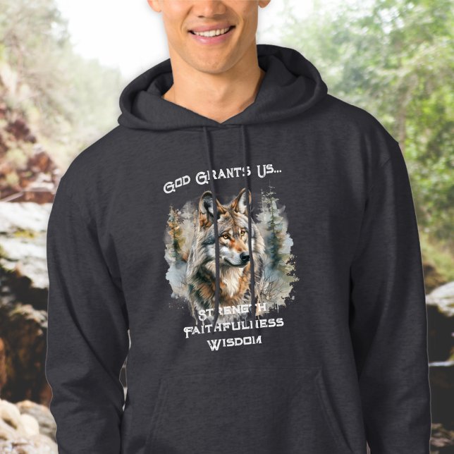 Moletom Lobo da Força Cristão (Criador carregado)