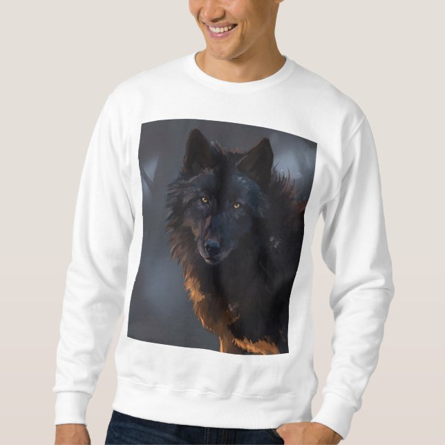 Moletom Lobo Negro (Frente)