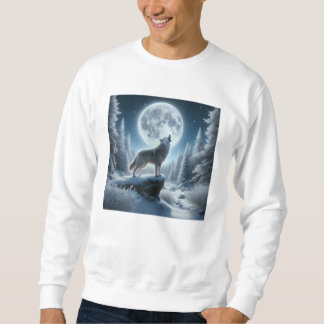 Moletom Lobo Uivando no Inverno