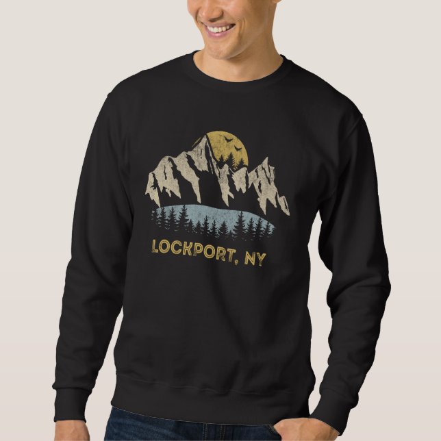 Moletom Lockport New York Mountain Sunset NY (Frente)