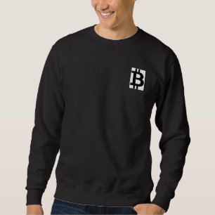 Moletom Logotipo Bítalo preto Branco pequeno Discagem BTC