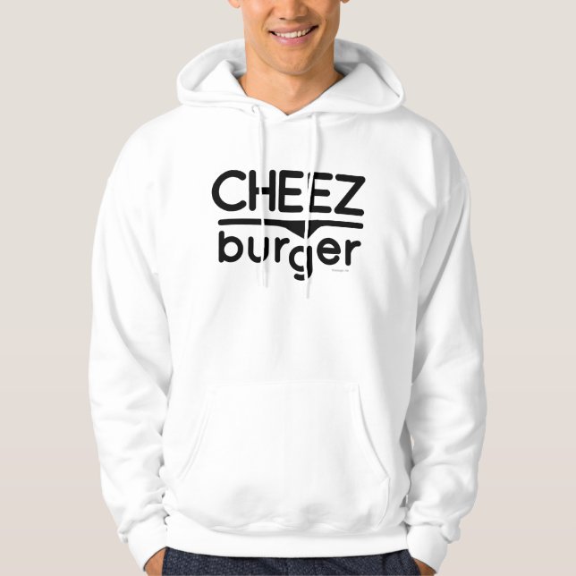 Moletom Logotipo de Cheezburger (preto) (Frente)
