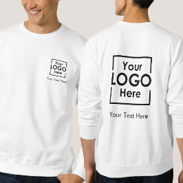Moletom Logotipo de empresa personalizado simples Texto fr