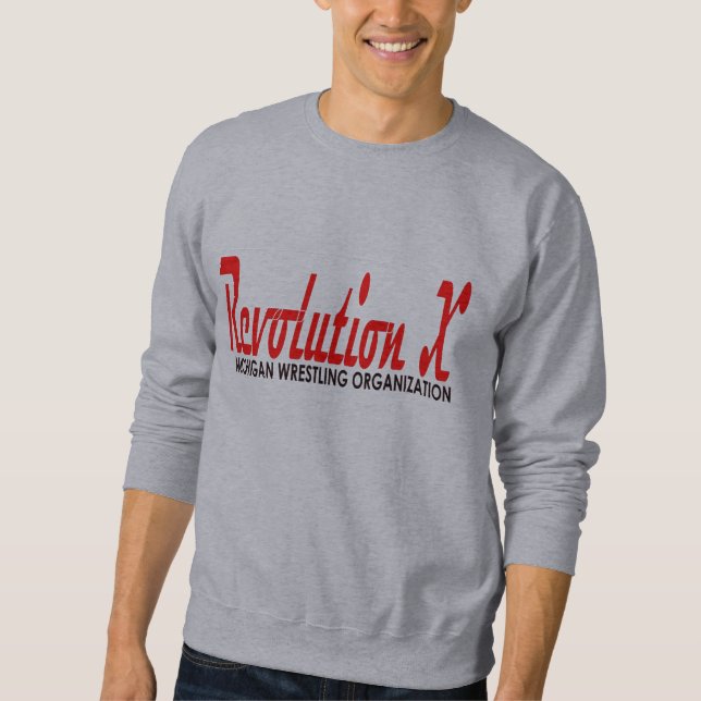 Moletom Logotipo do Cursive da revolução X (Frente)