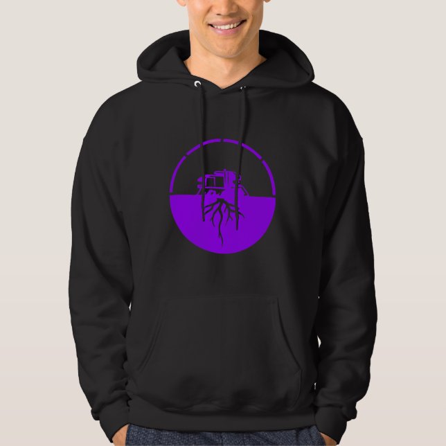 Moletom logotipo do depósito (roxo) (Frente)