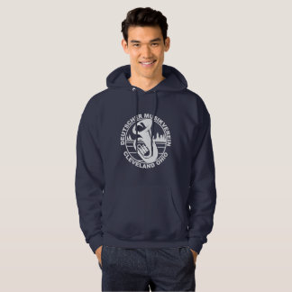 Moletom Logotipo encapuçado do branco da camisola de DMV