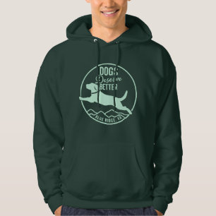 Moletom Logotipo frontal verde da Hoodie Mint