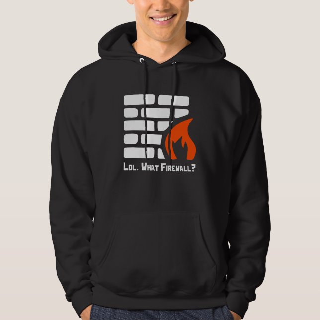 Moletom Lol Que Firewall Cybersecurity Security Hacker Co (Frente)