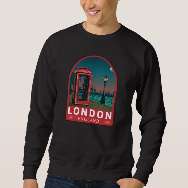 Moletom London England Retro Viagem Art Vintage (Frente)