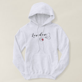 Moletom London Heart Hoodie, Reino Excelente, Reino Unido