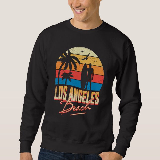 Moletom Los Angeles California Beach Surfing Surf Summer V (Frente)