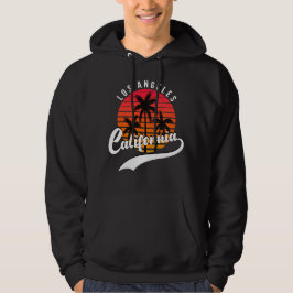 Moletom Los Angeles Retro Black Hoodie