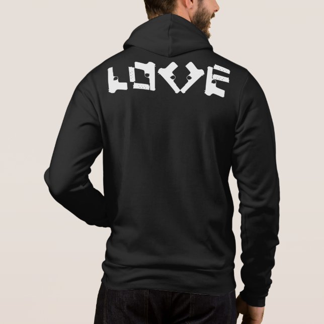 Moletom LOVE Collection Black Hoodie (Verso)