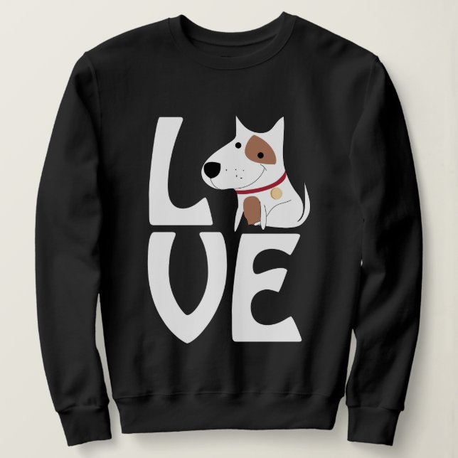 Moletom Love Dog – Estilo Fofo e Aconchegante (Frente do Design)