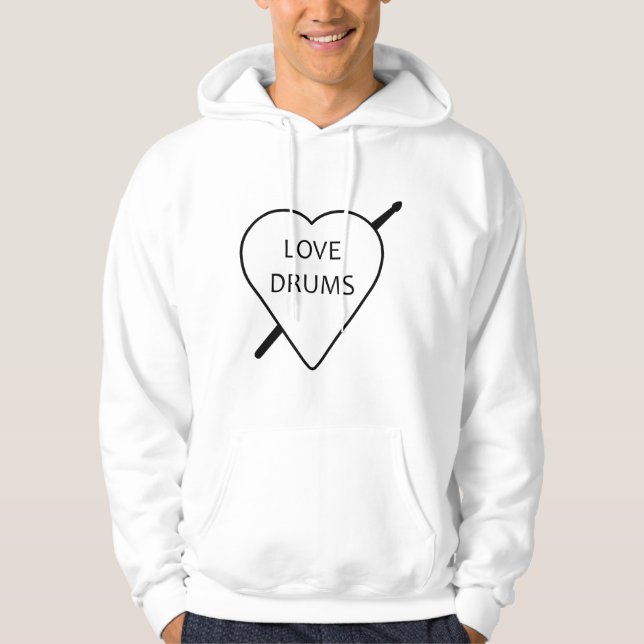 Moletom Love Drums Hoodie (Frente)