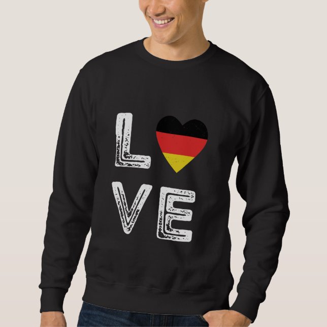 Moletom Love Germany Heart German Flag Roots Alemanha P (Frente)