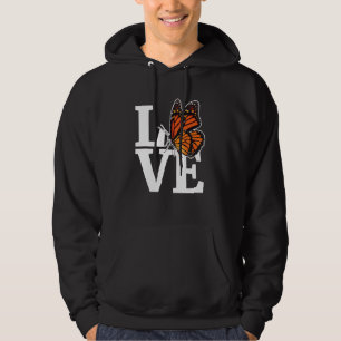 Moletom Love Girls Monarch Butterfly Milkweed Borboletas