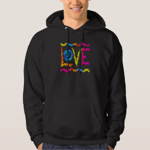 Moletom Love Hippie Groovy Rainbow Grafite Spray La