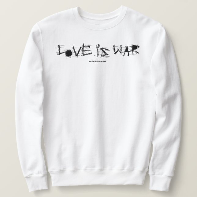 MOLETOM LOVE IS WAR (Frente do Design)