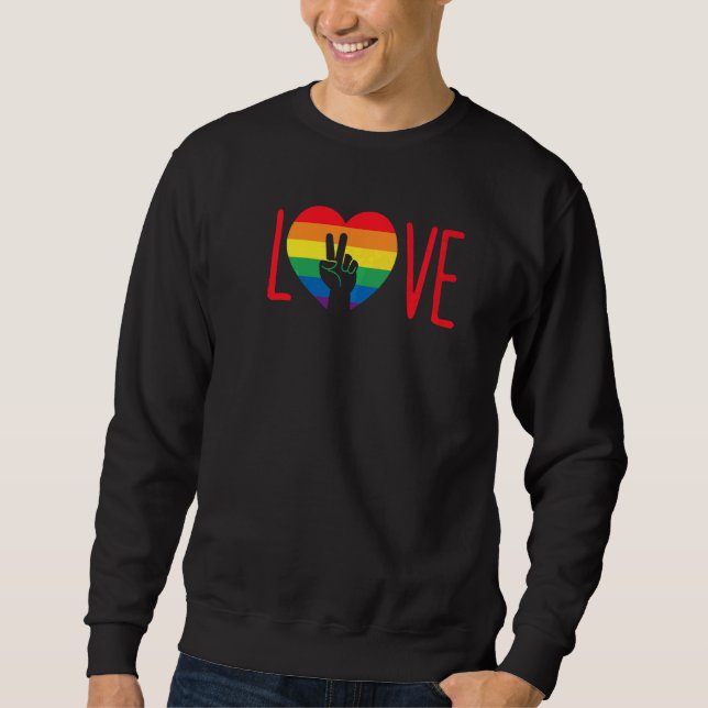 Moletom Love Lgbt Bisexual Queer Orgulho gay Mês (Frente)