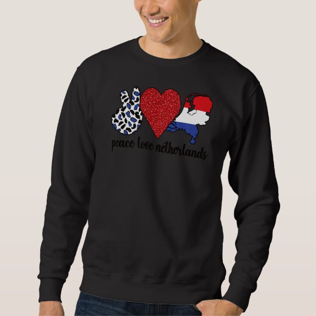 Moletom Love Netherlands Orud Dutch Flag Roots (Frente)
