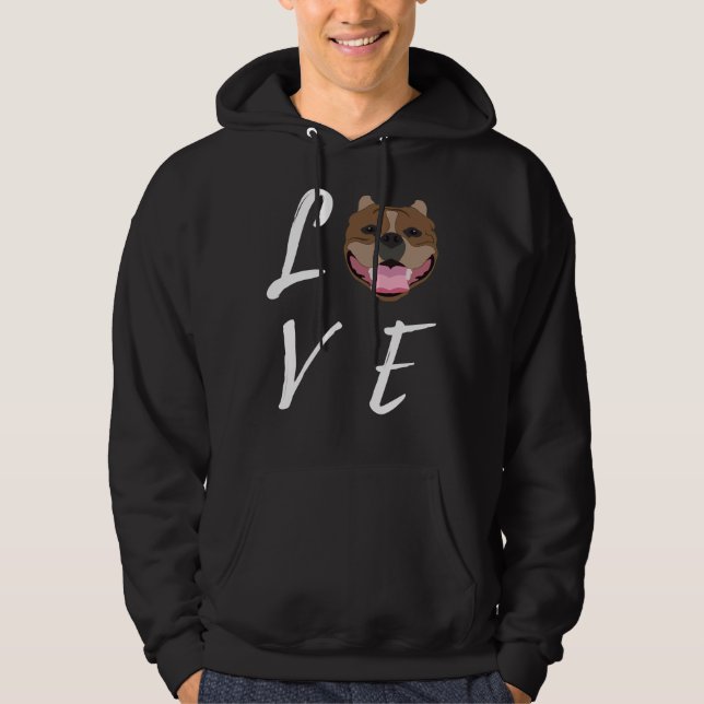 Moletom Love Pit Bull Pitbull (Frente)