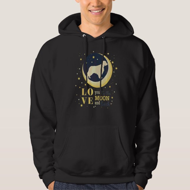 Moletom Love Welsh Springer Spaniel Dog Até A Lua (Frente)
